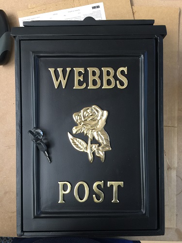 personalised wall mounted post box