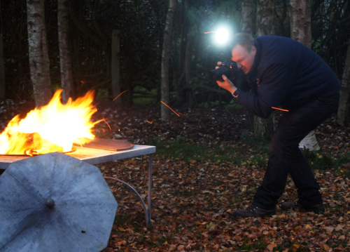 Tim Mitchell taking picture