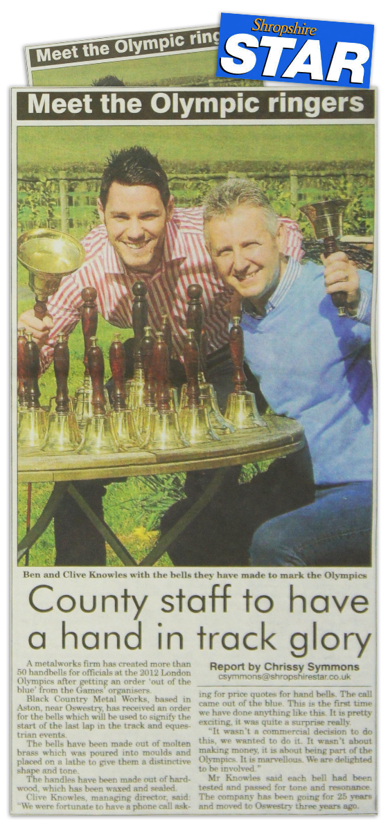 Shropshire star editorial - Olympic Bells
