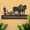 House Name Sign with Horse & Plough