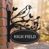 Goldfinch Iron House Name Sign 