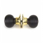 Ebony Door Knobs with Threaded Spindle