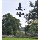 Owl  Free Standing Weathervane in Use in the Garden