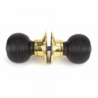 Ebony Door Knobs with Threaded Spindle