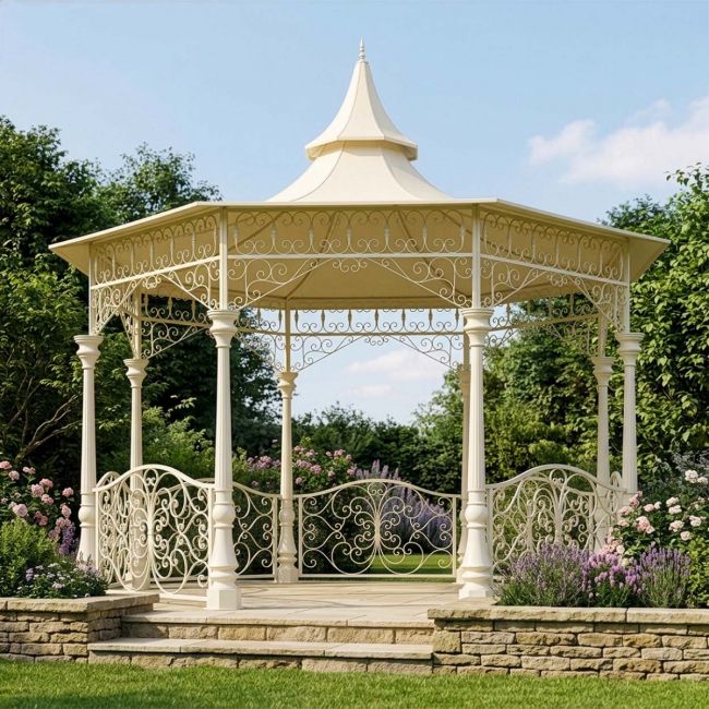 "Lady Leticia Dream Carousel" Bandstand Pavilion in Use Outside Manor House - Manor By The Lake "Lady Leticia Dream Carousel" Bandstand Pavilion in Use Outside Manor House - Manor By The Lake