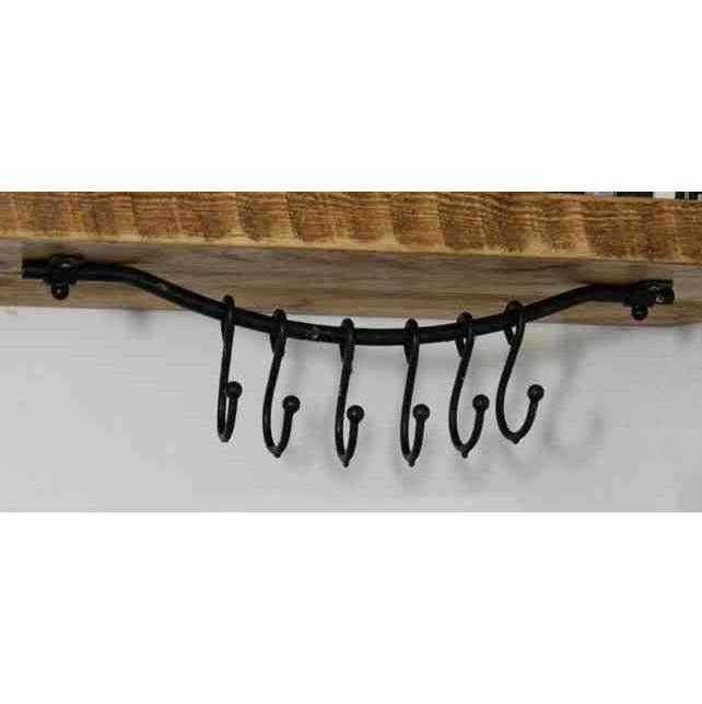 16" Sliding Hook Coat Rack in a Beeswax Finish 16" Sliding Hook Coat Rack in a Beeswax Finish