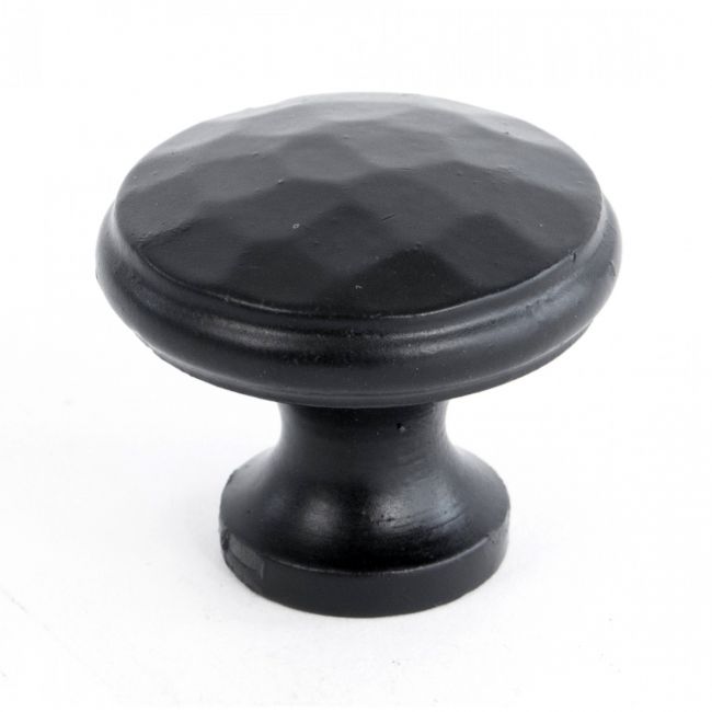 30mm Black Hammered Iron Cabinet Knob 30mm Black Hammered Iron Cabinet Knob
