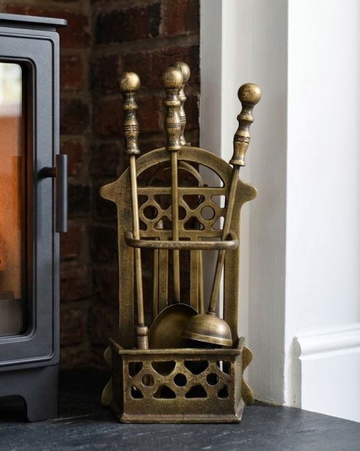 Traditional Companion Set Finished In Antique Bronze