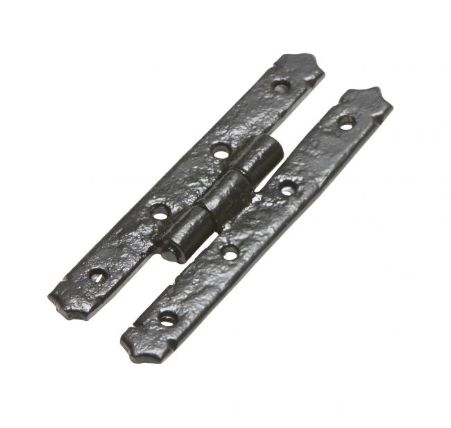 4" Plain Design Antique Black Malleable Iron Cabinet Hinge 4" Plain Design Antique Black Malleable Iron Cabinet Hinge