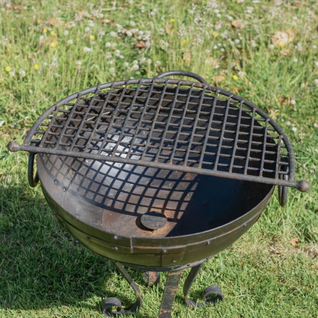 Kadai Fire Bowl & Half Grill - 60cm Kadai Fire Bowl & Half Grill - 60cm