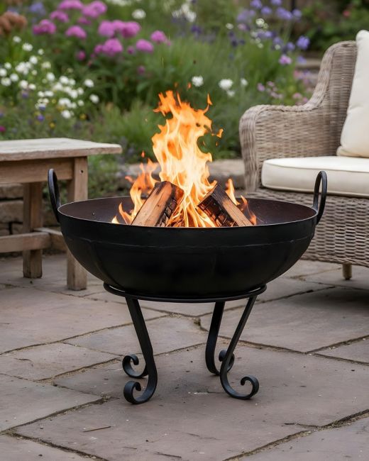 Iron Kadai Fire Bowl - 60cm