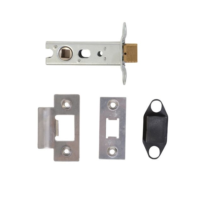 76mm Tubular Latch with Either a Black or Pewter Finish 76mm Tubular Latch with Either a Black or Pewter Finish