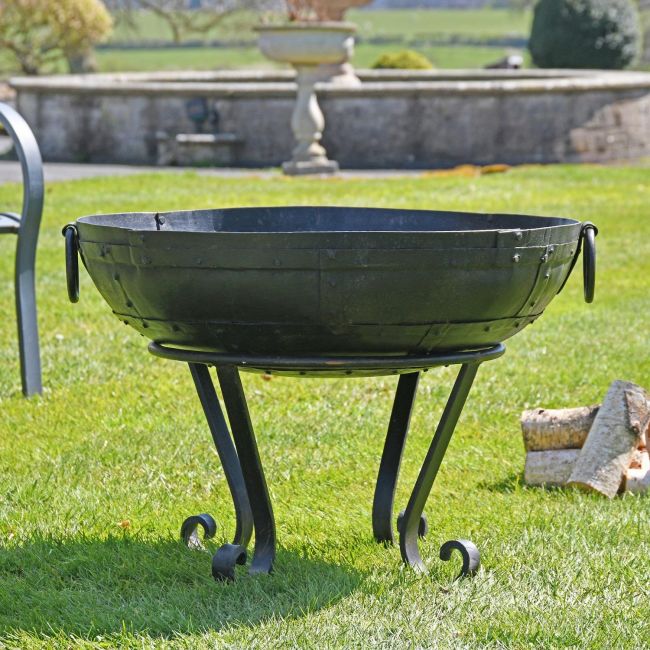 Kadai Bowl with Dropped Handles- 70cm  Kadai Bowl with Dropped Handles- 70cm