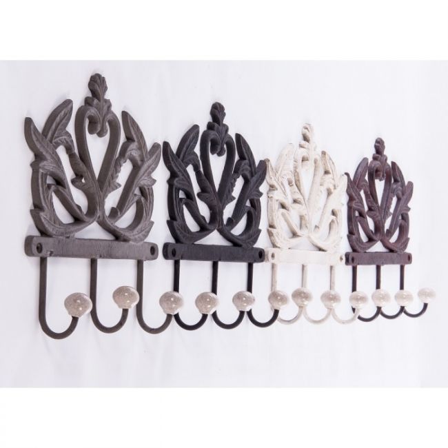 “Melbury Avenue” Cast Iron Heart Hook Rack Available in Various Colours “Melbury Avenue” Cast Iron Heart Hook Rack Available in Various Colours