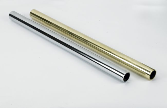 12mm 1m Length Gallery Rod - Polished Brass Tube 12mm 1m Length Gallery Rod - Polished Brass Tube