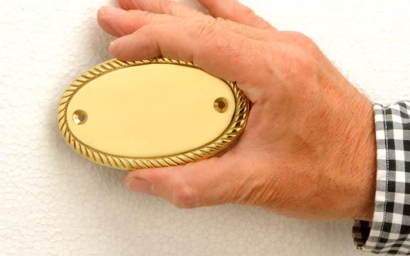 Small Oval sign, with rope edge detail Small Oval sign, with rope edge detail