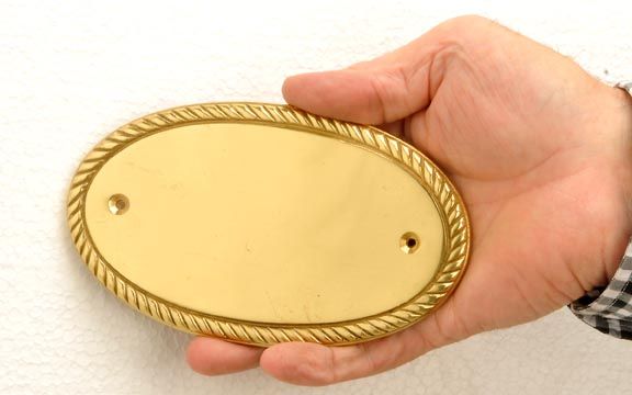 Oval Georgian plaque