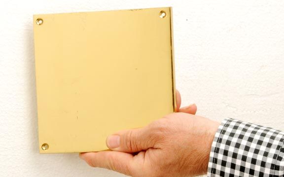 Square Engraveable plaque Square Engraveable plaque