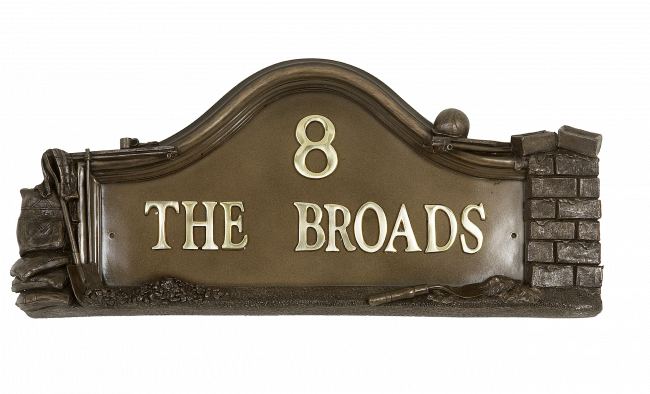 Bronze Builders House Name Sign Bronze Builders House Name Sign
