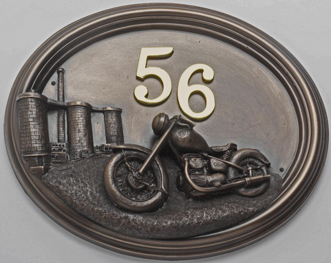 "Chopper" Classic Motorbike House Sign "Chopper" Classic Motorbike House Sign