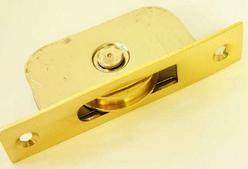 Brass face plate Sash pulley wheel Brass face plate Sash pulley wheel