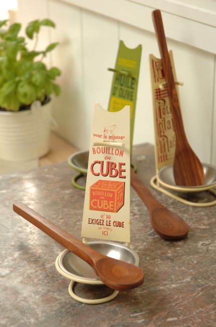 Spoon Rest and Wooden Spoon - Bouillon Cube