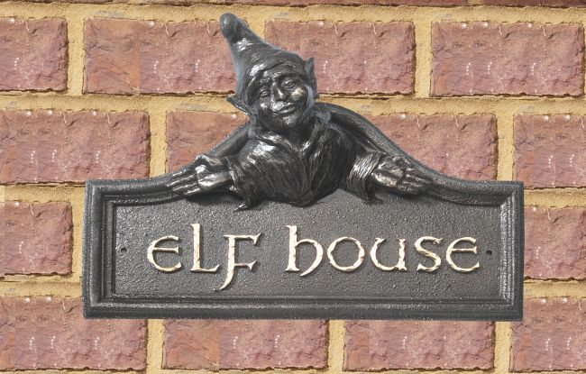 Elf House Name Sign Elf House Name Sign