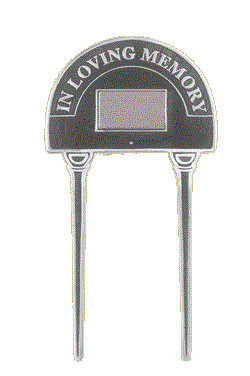 In Loving Memory Polished Aluminium Lawn Spike In Loving Memory Polished Aluminium Lawn Spike
