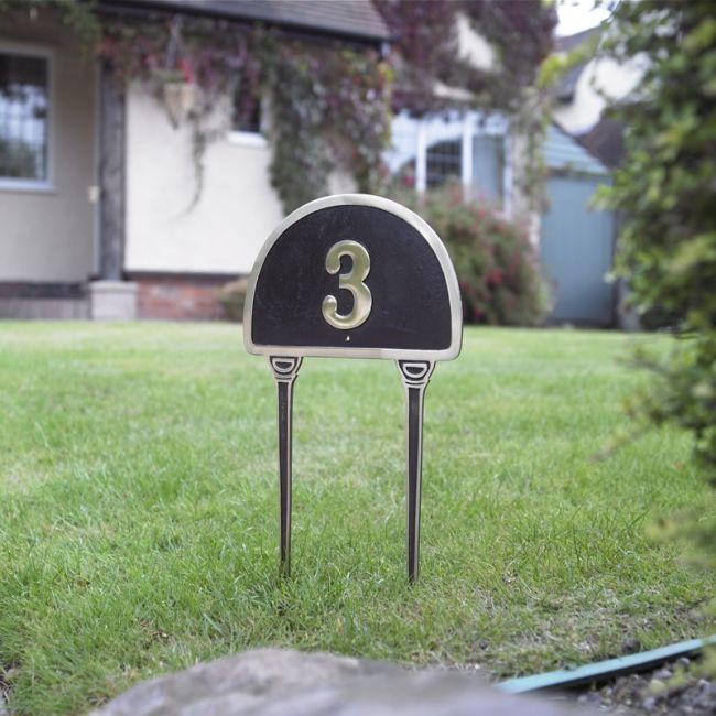 Solid Brass Lawn Numbers Solid Brass Lawn Numbers