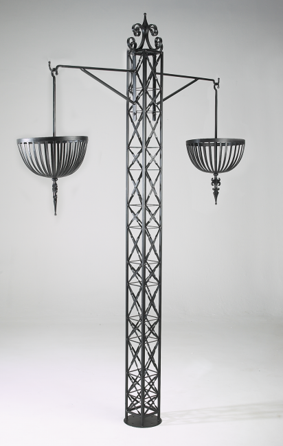 "Eiffel Flower" Hanging Basket Column & Hanging Baskets "Eiffel Flower" Hanging Basket Column & Hanging Baskets