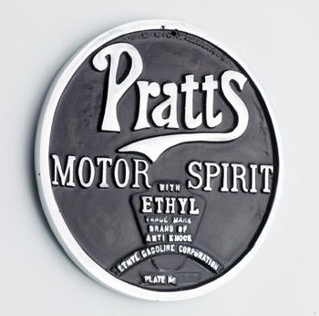 Pratts Motor Spirit car badge Pratts Motor Spirit car badge