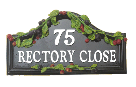 bramble hand painted house plaque bramble hand painted house plaque