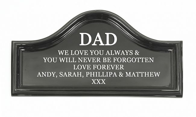 Memorial Arched Sign Memorial Arched Sign