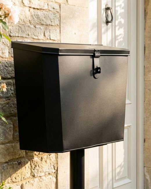 "Billingsgate" Large Secure Parcel Box With Column digital illustration