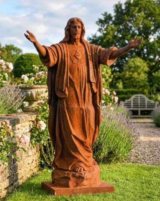 "Christ the Redeemer" Cast Iron Statue Digital Illustration