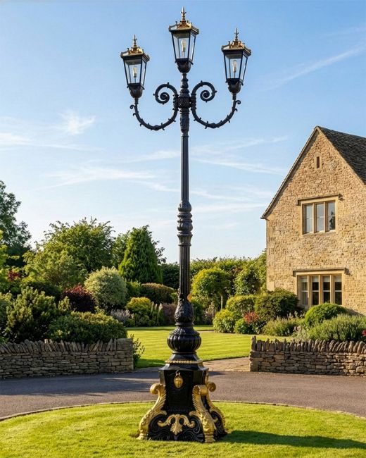 "Empress Eleanor" Black & Gold Ornate Lamp Post digital illustration "Empress Eleanor" Black & Gold Ornate Lamp Post digital illustration