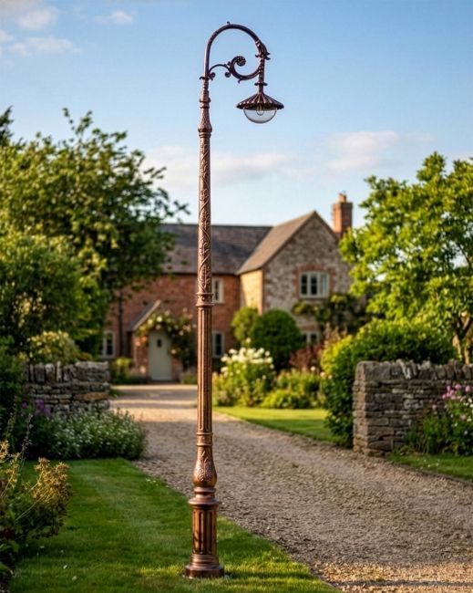 "Lady Harmonia" Copper Finish Ornate Victorian Cast Iron Lamp Post 3.5m digital illustration "Lady Harmonia" Copper Finish Ornate Victorian Cast Iron Lamp Post 3.5m digital illustration