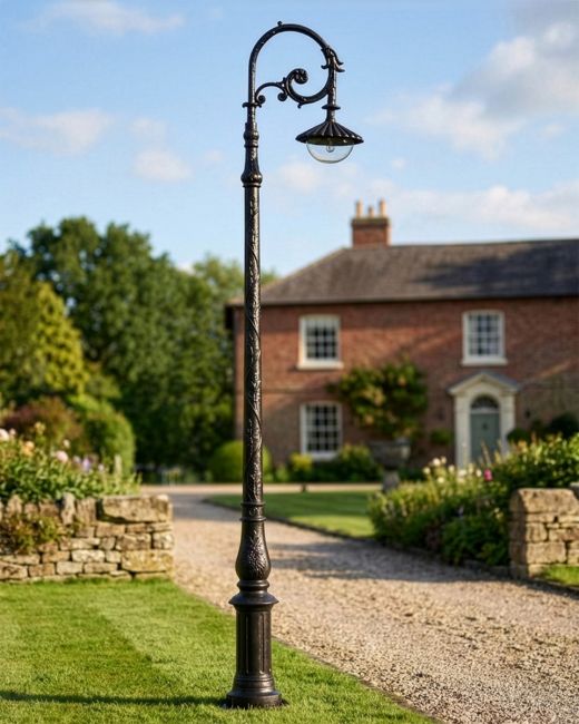 "Lady Oralie" Black Deluxe Cast Iron Victorian Lamp Post 3m digital illustration "Lady Oralie" Black Deluxe Cast Iron Victorian Lamp Post 3m digital illustration