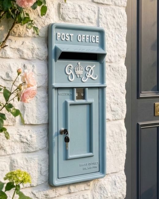 "Light Cove" King George Rex Post Box Front digital illustration