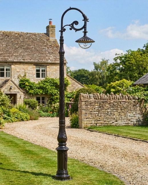 "Lord Beckett" Antique Black and Brown Cast Iron Ornate Lamp Post 3.1m digital illustration "Lord Beckett" Antique Black and Brown Cast Iron Ornate Lamp Post 3.1m digital illustration