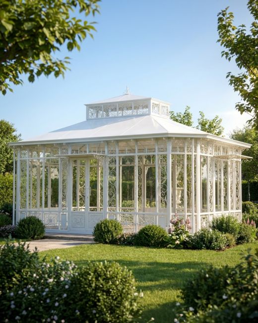 "Rosebride Manor" Large Garden Pavilion
