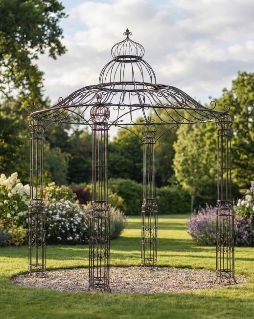 "The Olivia" Ornate Garden Gazebo in Situ in the Garden