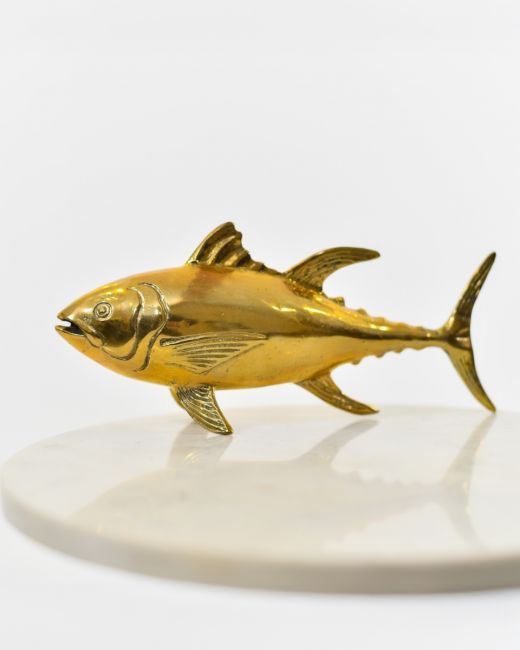 "Abyssal Titan" Tuna Sculpture in Cast Brass