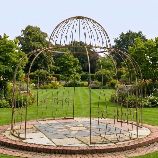 Rustic Finish "Alice"s Folly" Gazebo With Ivy Feature