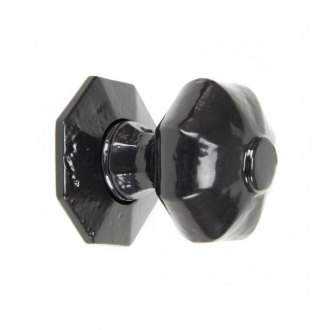 "Audley" Black Octagonal Mortice or Rim Knob Set "Audley" Black Octagonal Mortice or Rim Knob Set