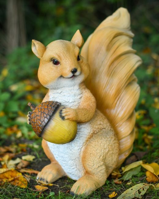 "Caper" the Handpainted Fibreglass Squirrel Garden Sculpture