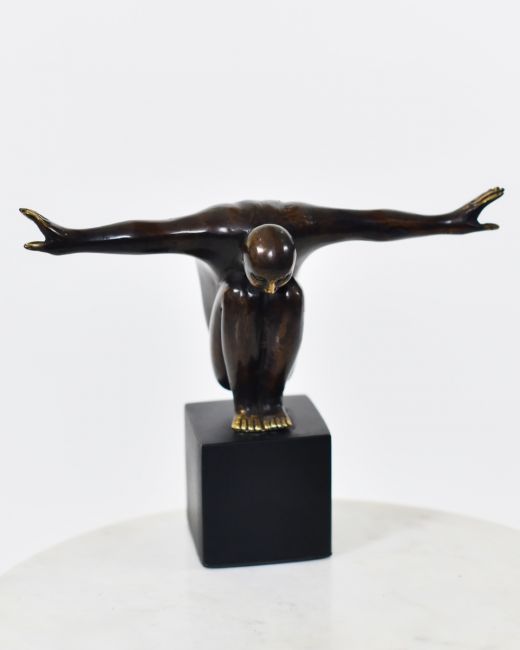 "Equilibrium" Cast Brass Interior Sculpture