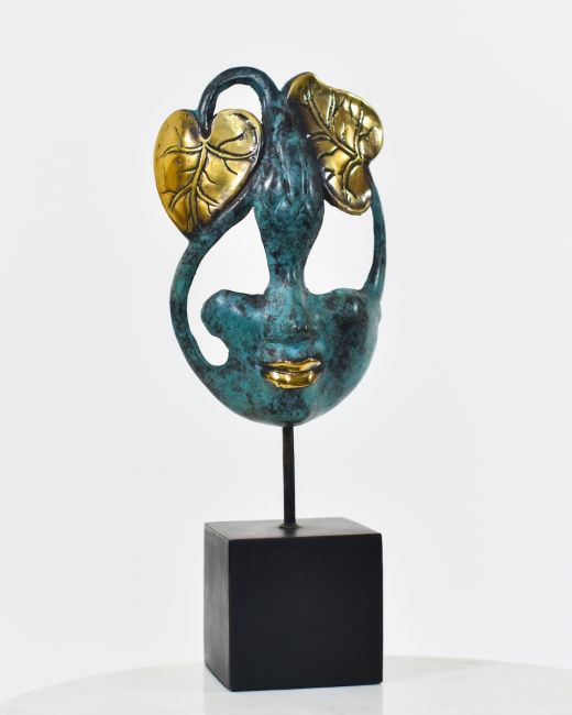 "Flora"s Whisper" Cast Brass Interior Ornament