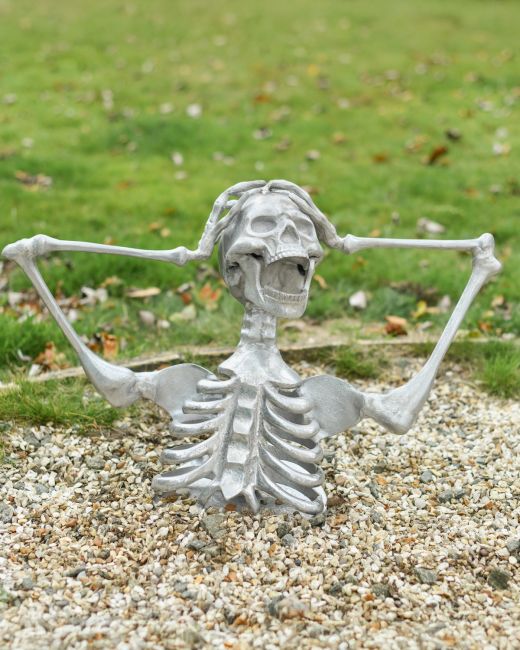 "Grave Awakening" Half Skeleton - Silver "Grave Awakening" Half Skeleton - Silver