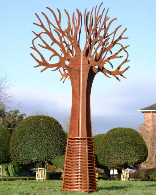"Ironwood" Rustic Steel Tree Sculpture main image
